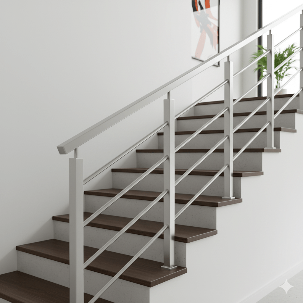 Fabrication work in Coimbatore – modern railing model